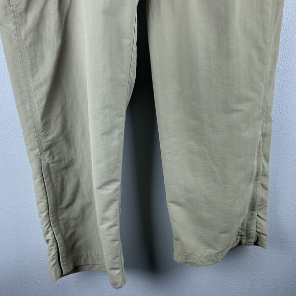 NF Sz XL Convertible Zip Tan Cargo Many Pockets Ankle Zip Gusset 40 X 32” Belted - Picture 4 of 16